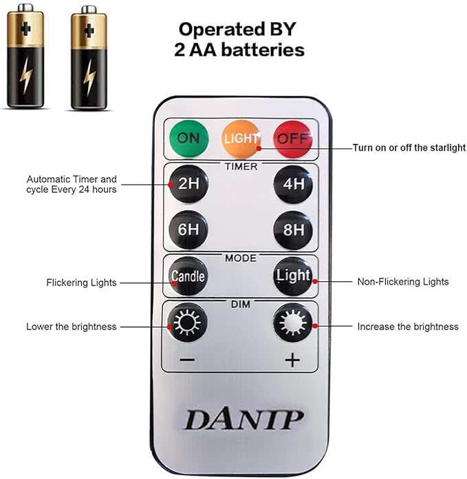 DANIP Red LED Flameless Candle - Image 4