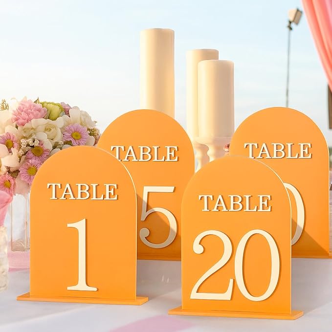 Arch Wedding Table Numbers 1-20 - Image 6