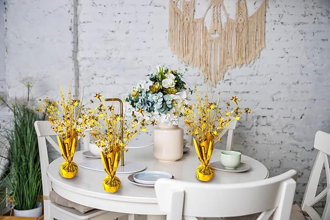 12 Pack Metallic Foil Spray Centerpiece Star Table Decoration Burst Table - Image 6