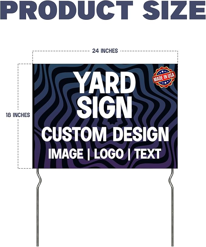 Custom Yard Signs with Metal Stakes – by DreamController | Personalized Lawn - Image 2