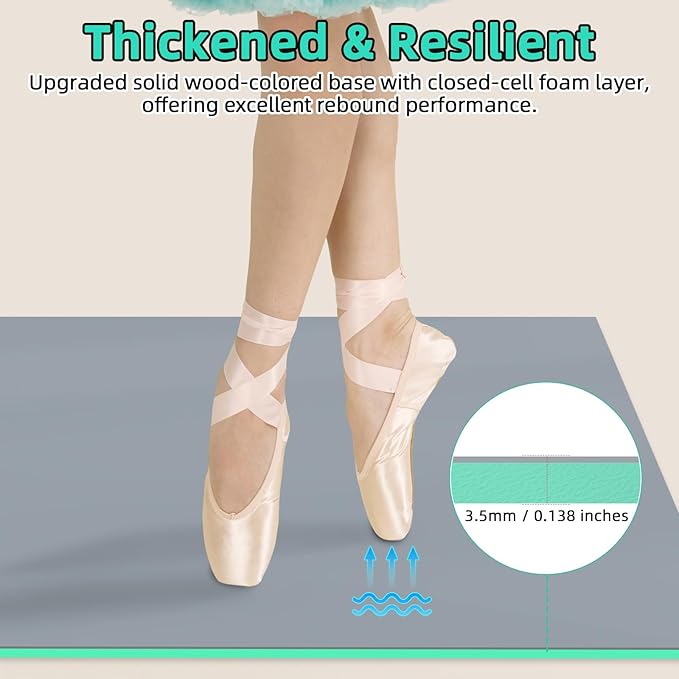 Dance Floor Mat Non-Slip with Shoulder Strap Portable and Dance Resistance Band - Image 4