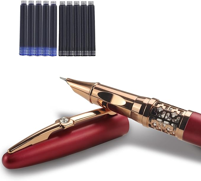 YUNCHUN Refillable Fountain Pen Fine Nib, Fancy Ink Pen - Image 9