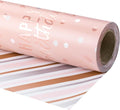 LeZakaa Reversible Pink Birthday Wrapping Paper Roll by LeZakaa