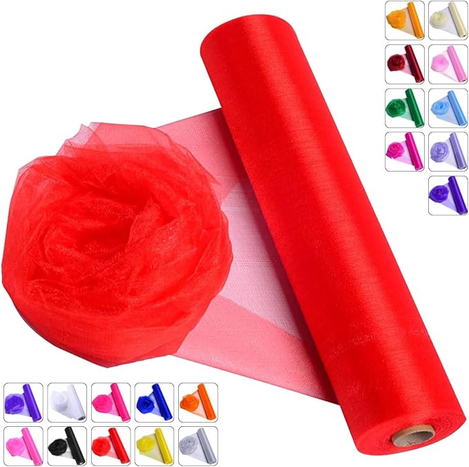 Crystal Organza Fabric Tulle by ICOSHOW