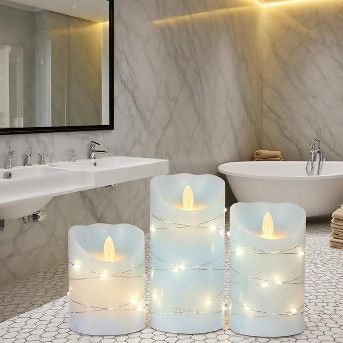 Silverstro Nautical Flameless Candles - Image 3