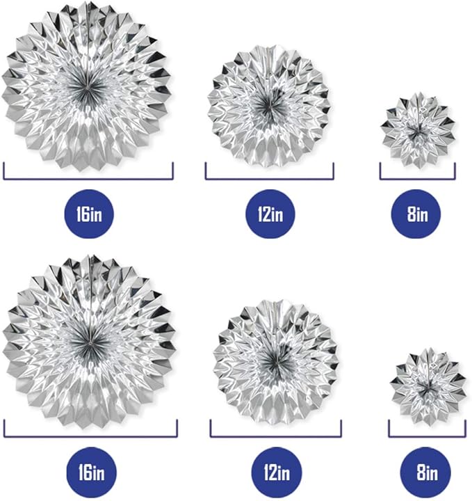 Hanging Paper Fans Party Set - Image 2