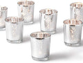 Homemory 24 Pcs Silver Votive Candle Holders, Mercury Glass Candle Holder by Homemory