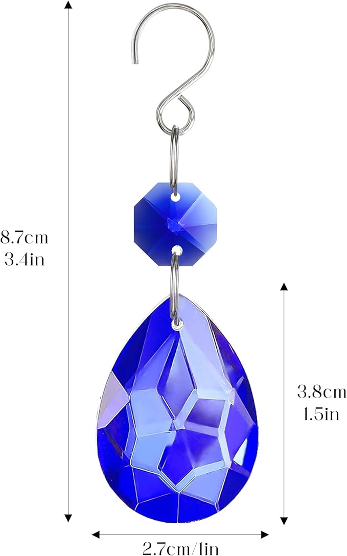 H&D HYALINE & DORA 3Inch Crystal Suncatcher Bauhinia Prisms Pendants 10Pcs - Image 4