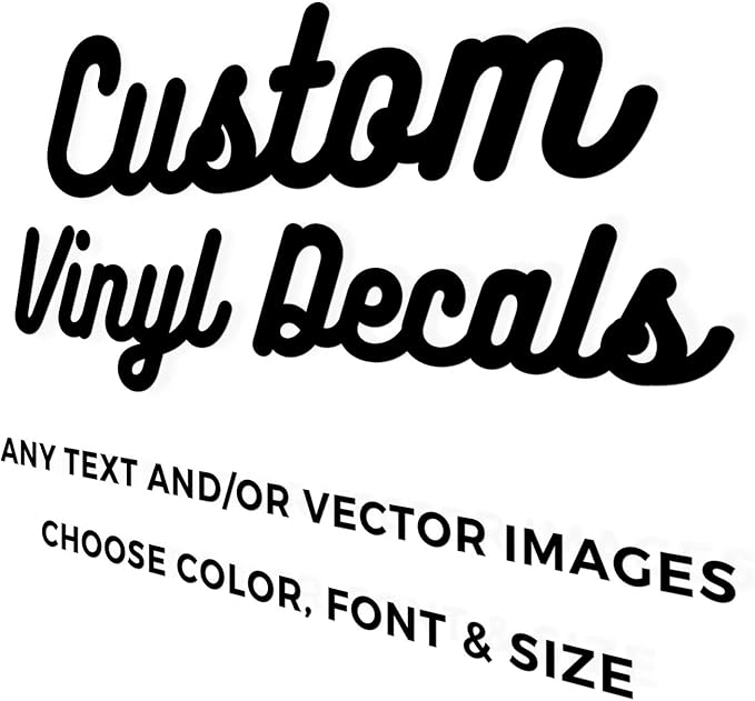 Custom Vinyl Decals | Your Own Personalized Decal | Car, Numbers | Any Design by Unknown