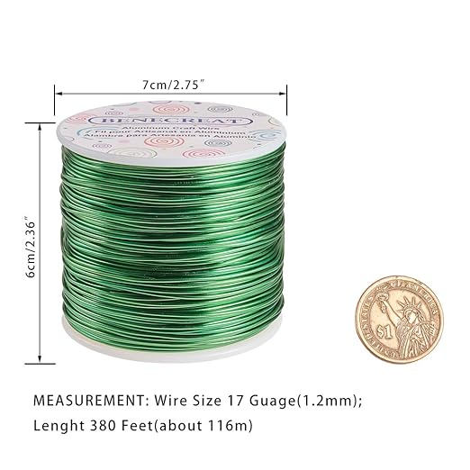 BENECREAT 12 17 18 Gauge Aluminum Wire Anodized Jewelry Craft Making Beading - Image 2