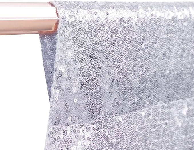 SquarePie Sequin Backdrop Non-Transparent Background Sparkly Curtain - Image 7