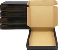 24 Pack 9x8x2 Inches Black Shipping Boxes，3 Layers Corrugated Cardboard Box by Livejun