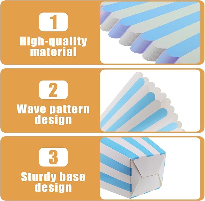 50 Pcs Popcorn Boxes Mini Paper Popcorn Box Cardboard Popcorn Container - Image 4