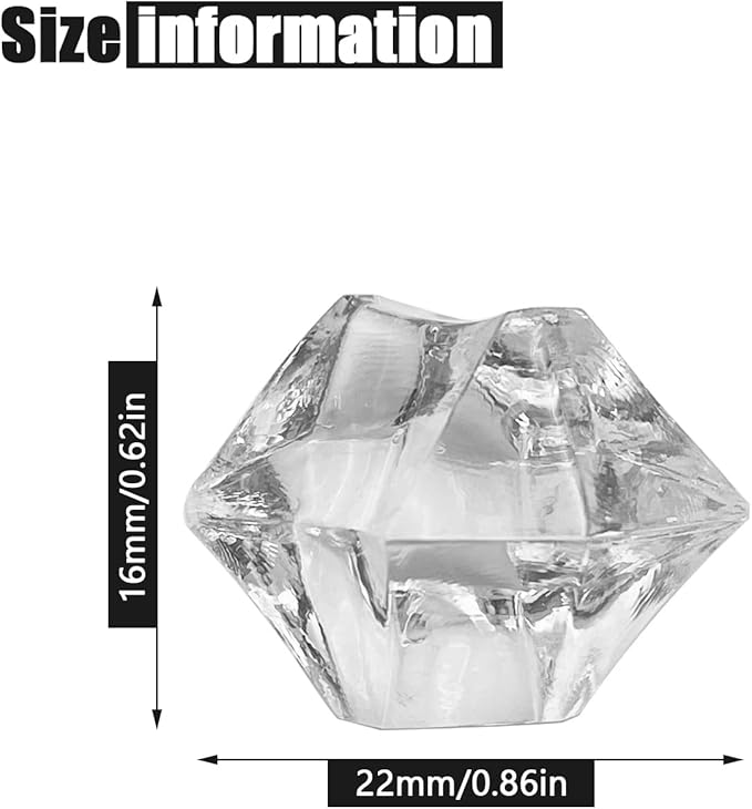 Fake Crushed Ice Cubes, Vase Fillers, Party Favor, Wedding Decoration - Image 2