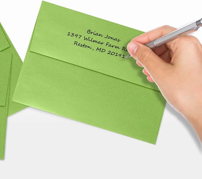 LUXPaper A7 Invitation Envelopes | Peel & Press | 5 1/4" x 7 1/4" | Fairway - Image 6