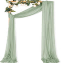MLMC Sage Green Wedding Arch Draping Fabric 1 Panel 29" x 20 FT Extra Long by MLMC