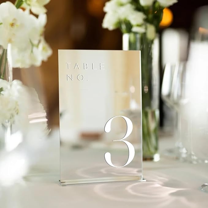 JINMURY Sliver Wedding Table Numbers 1-20 - Image 4