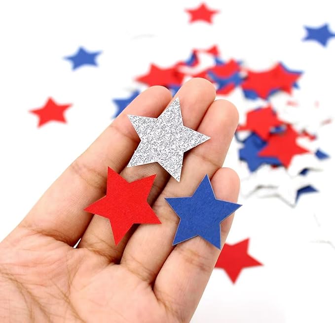CC Wonderland Star Confetti, Patriotic Party Decoration - Image 2