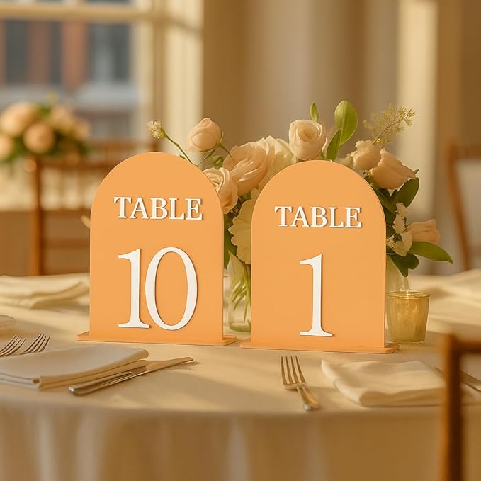 Arch Wedding Table Numbers 1-10 by CrazyAnt