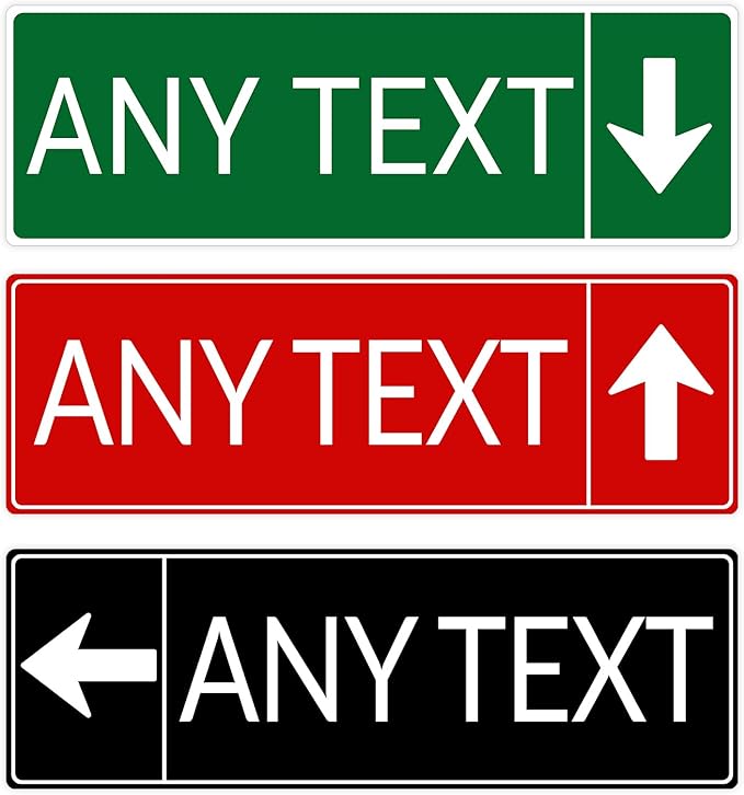 Custom Signs Outdoor Metal, Personalized Street Reflective Sign by SignSigts