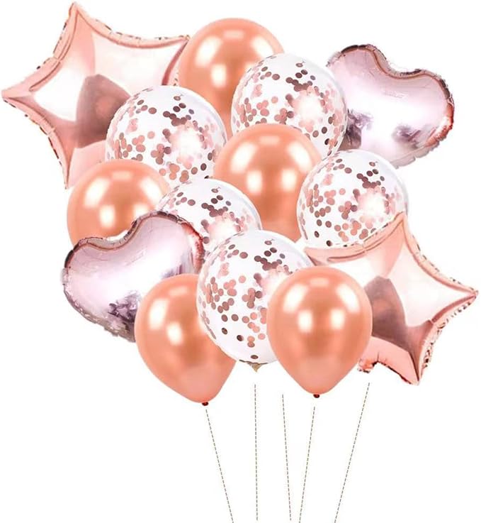 Rose Gold Round Foil Confetti-Metallic Table Confetti - Image 4