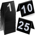 Table Numbers 1-25 Acrylic Double Side Numbered TableS Tents Plastic Restaurant by Unknown