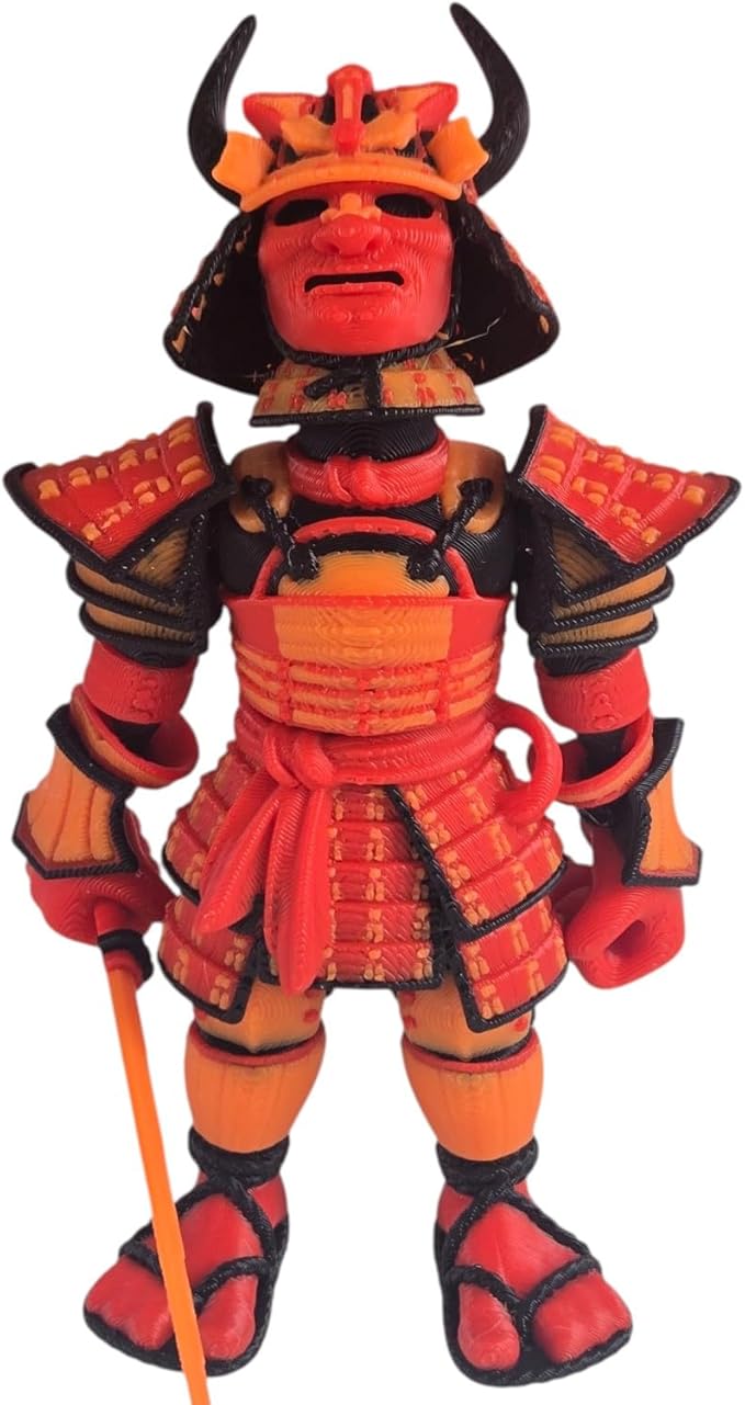 Articulated Samurai Figurine – Stunning 3D Printed Collectible – Iconic Warrior - Image 2
