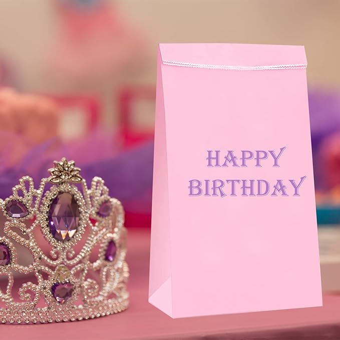 Oletx 30-Pack Pink Party Favor Paper Bags - Image 4