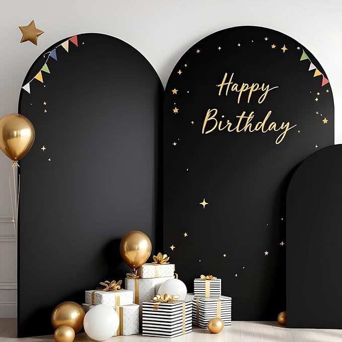 Metal Arch Backdrop Stand and Cover Set, 6FT Party Backdrop, Backdrop Stand - Image 5