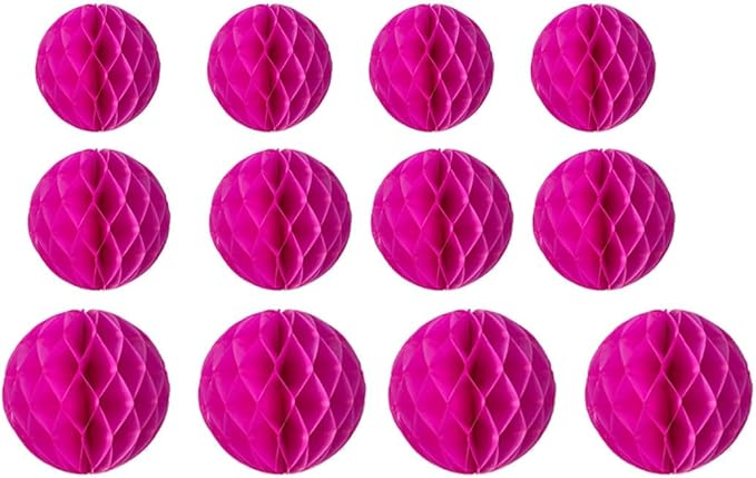 15pcs Honeycomb Balls Decorations 4'' 6'' 8'' Party Honeycomb Ball Flowers by Yangeey