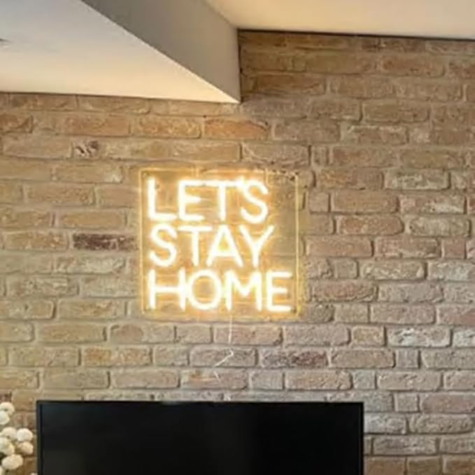 Let's Stay Home Neon Sign, Custom Home LED Neon Light Bedroom Living Room - Image 5