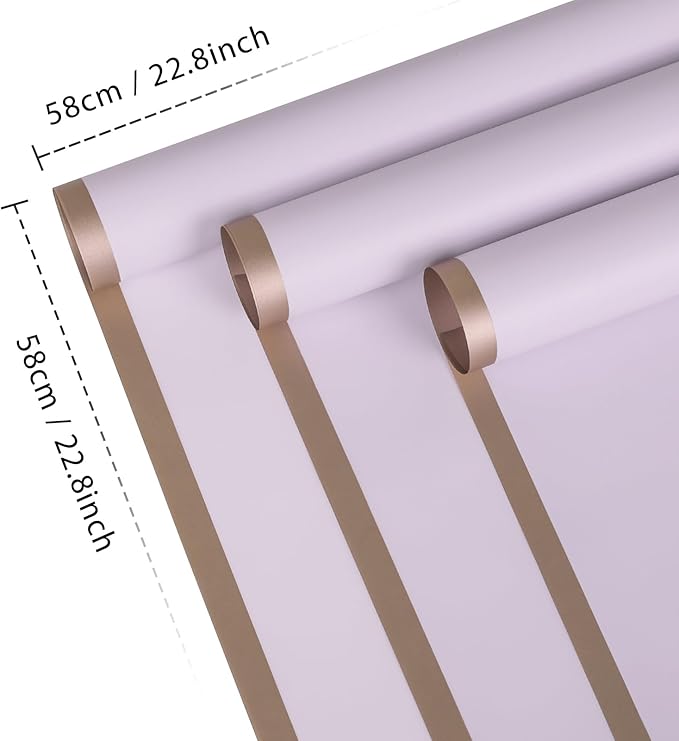 NESCCI 20 Sheet Flower Wrapping Paper - Image 2