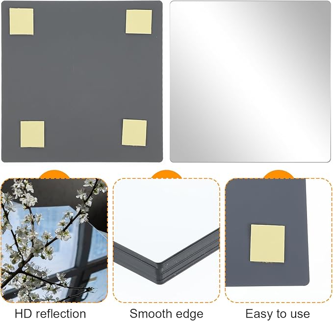 16Pcs Mirror Centerpieces for Tables, 7.87 x 7.87inch Square Mirrors Candle - Image 3