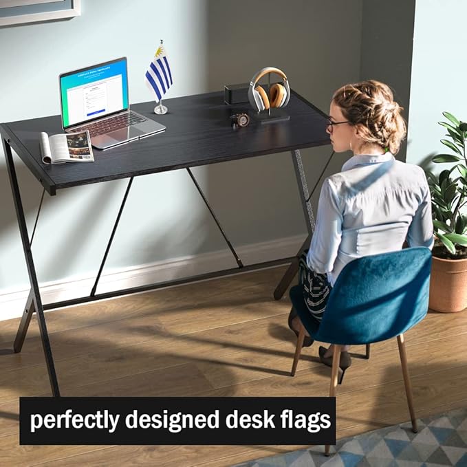 Uruguay Flag Uruguayan Flags, Small Mini Uruguayan Desk Flag, Used - Image 3