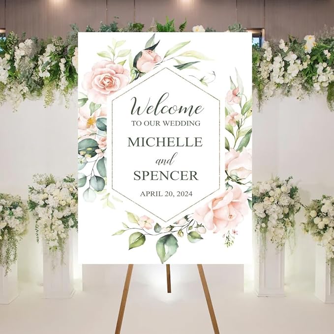 Welcome To Our Wedding Sign, Wedding Welcome Sign, Wedding Ceremony Welcome Sign by Unknown