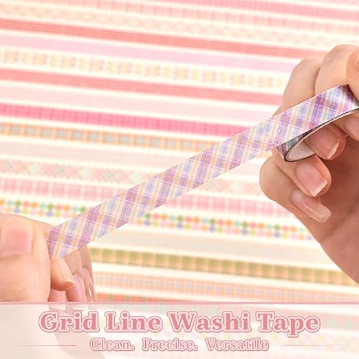 60 Rolls Cross line Theme Washi Tape Set, Writable Decorative Tapes - Image 4