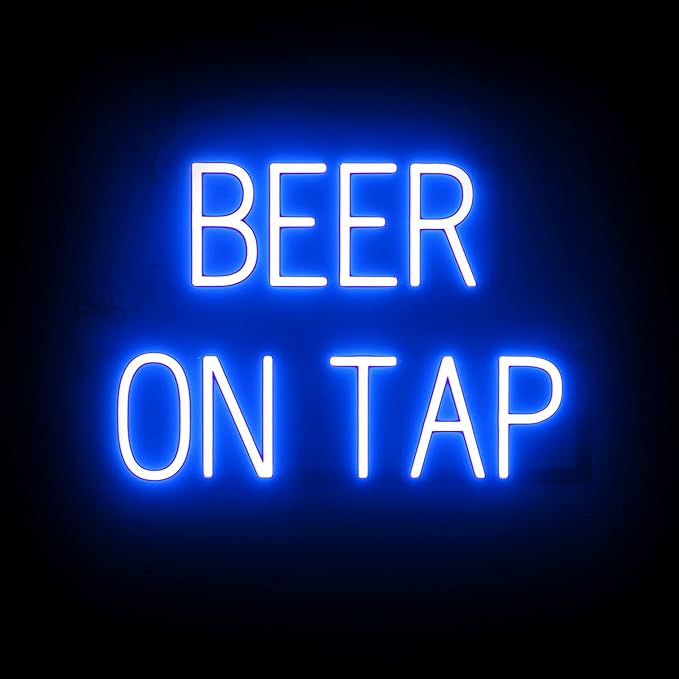 SpellBrite BEER ON TAP Sign | Beer-Related Sign by SpellBrite