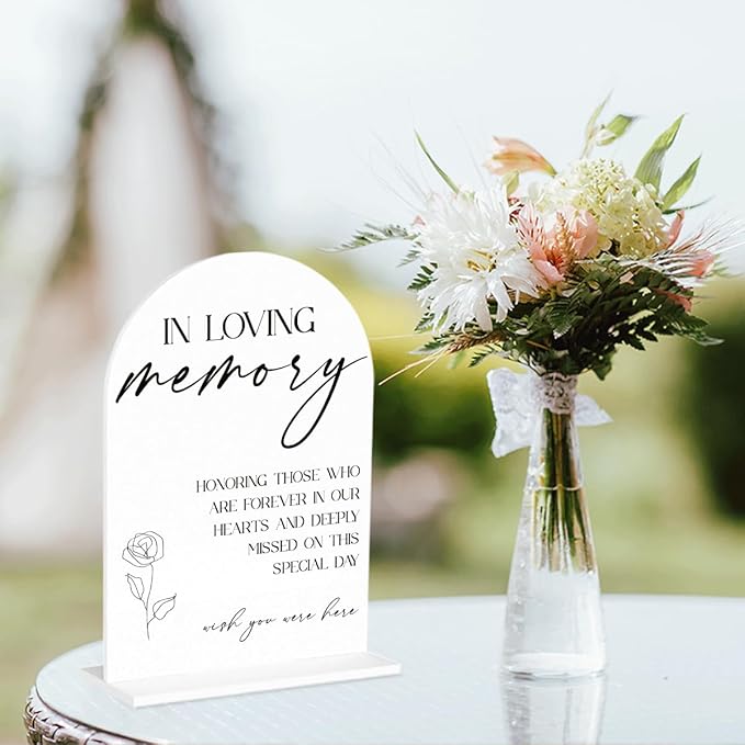 In Loving Memory Wedding Sign, In Memory Wedding Sign - Image 4