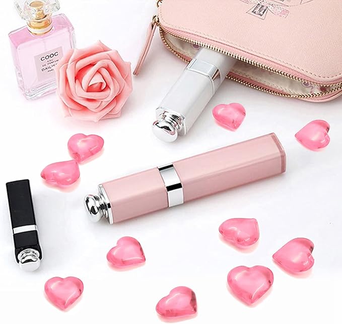 200pcs Pink Hearts Vase Filler Valentines Day Decorations, Acrylic Hearts - Image 6