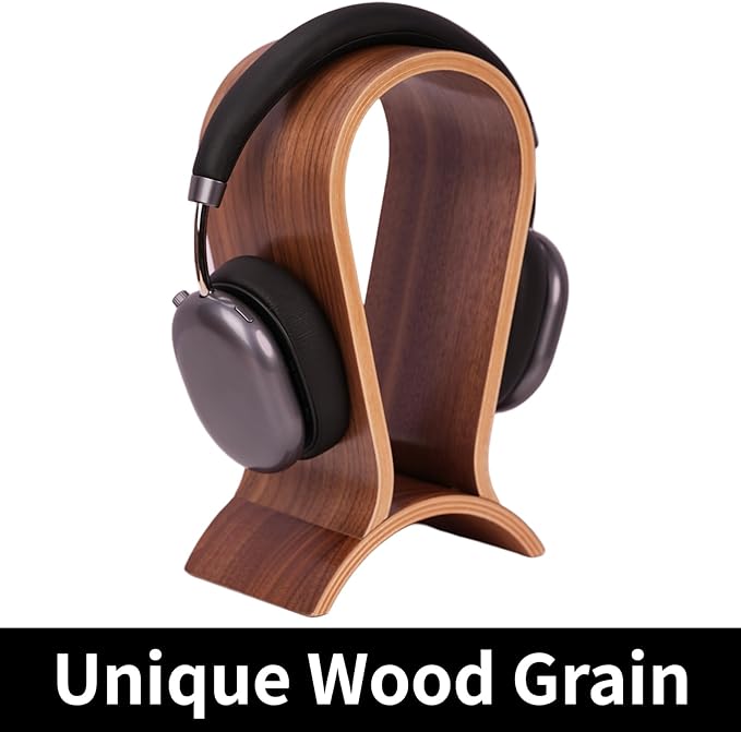 Wood Headphone Stand for Desk - Image 4