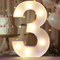 Decorative Led Light Up Number Letters by Pooqla