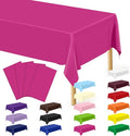 QZYL 4 PCS Rose Red Plastic Tablecloths by QZYL