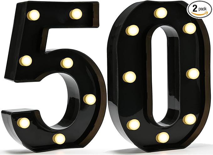 Pooqla Decorative Led Light Up Number Letters by Pooqla