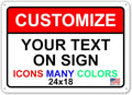 Custom Signs Outdoor Metal for Home Office Business, Personalized, Man Cave by avgrafx