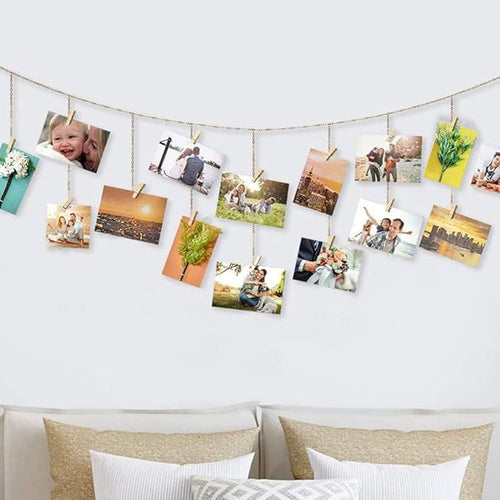 1.4 Inch Mini Clothes Pins for Photo, Wooden Clothespins for Baby Shower - Image 2
