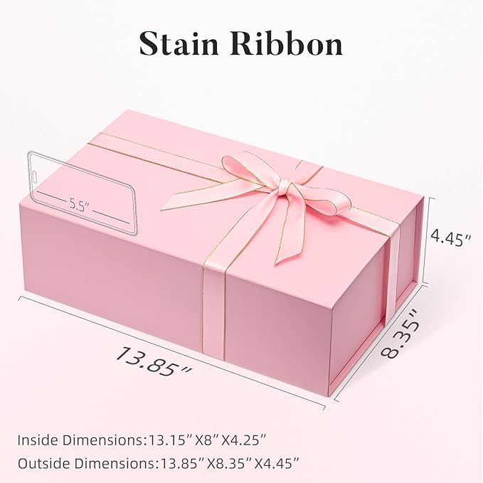 LIFELUM Pink Gift Boxes with Lids - Image 6