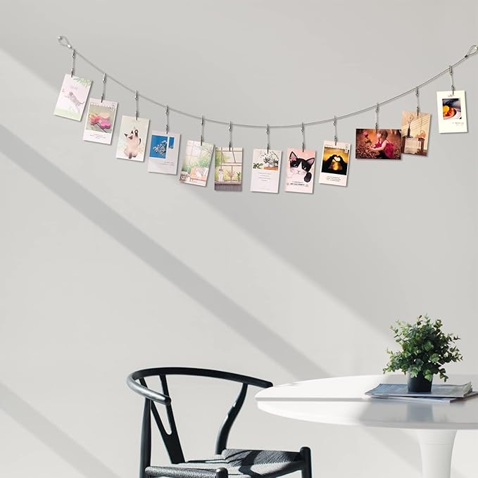 Wall Hanging Photo Display, DIY Picture Photo Frame String - Image 2