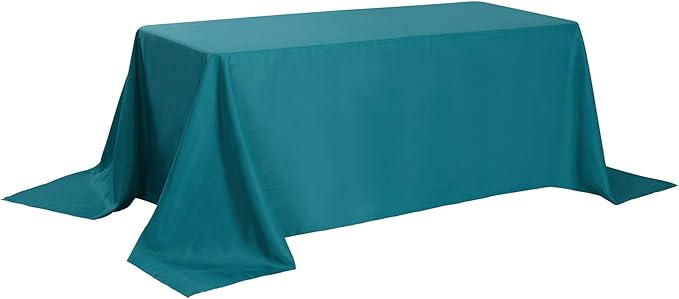 Rectangle Tablecloth 90x156 inch Washable Polyester Fabric Table Cloth - Image 2