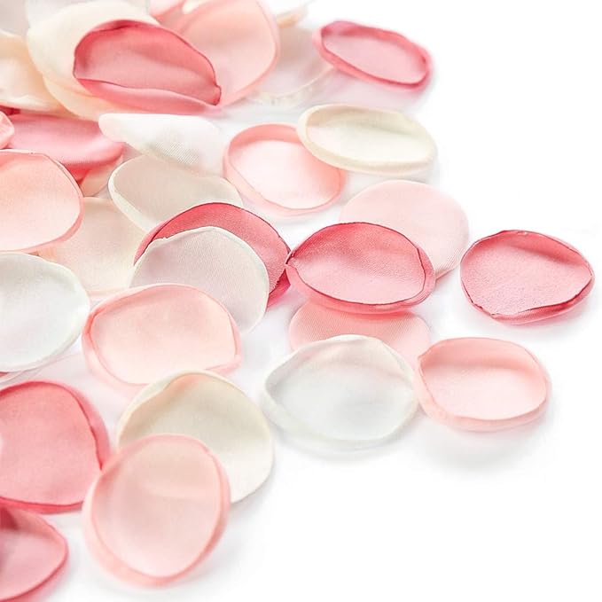 Floroom 300pcs Rose Petals Blush Pink Faux Silk Flower Petals by Floroom