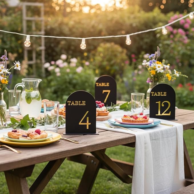 Arch Wedding Table Numbers 1-15 - Image 7